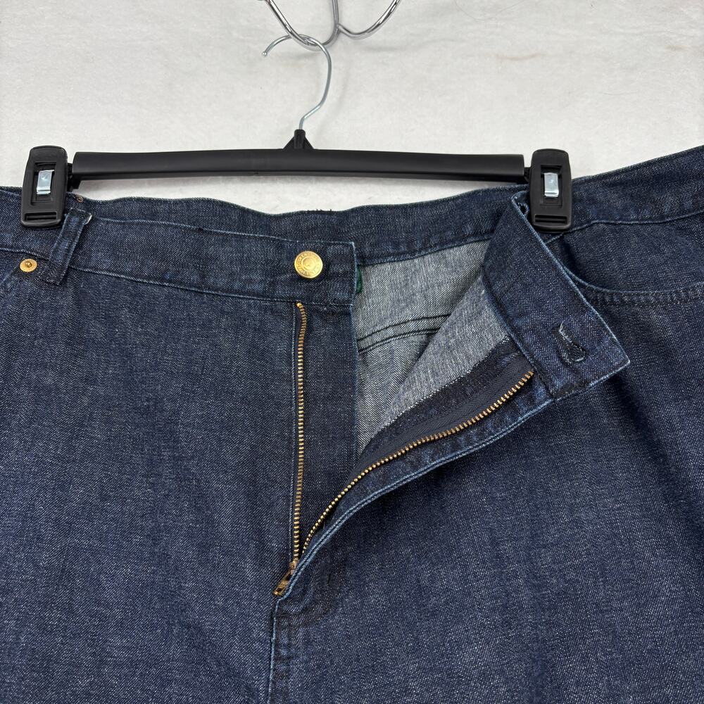 Ralph Lauren High Rise Jeans Size 22W Dark Wash 100% Cotton Straight Y2K - Picture 3 of 11
